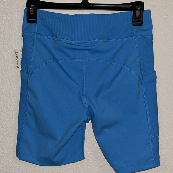 FREE PEOPLE Movement Instant Replay Shorts in Varsity Blue NWT - Picture 3 of 7